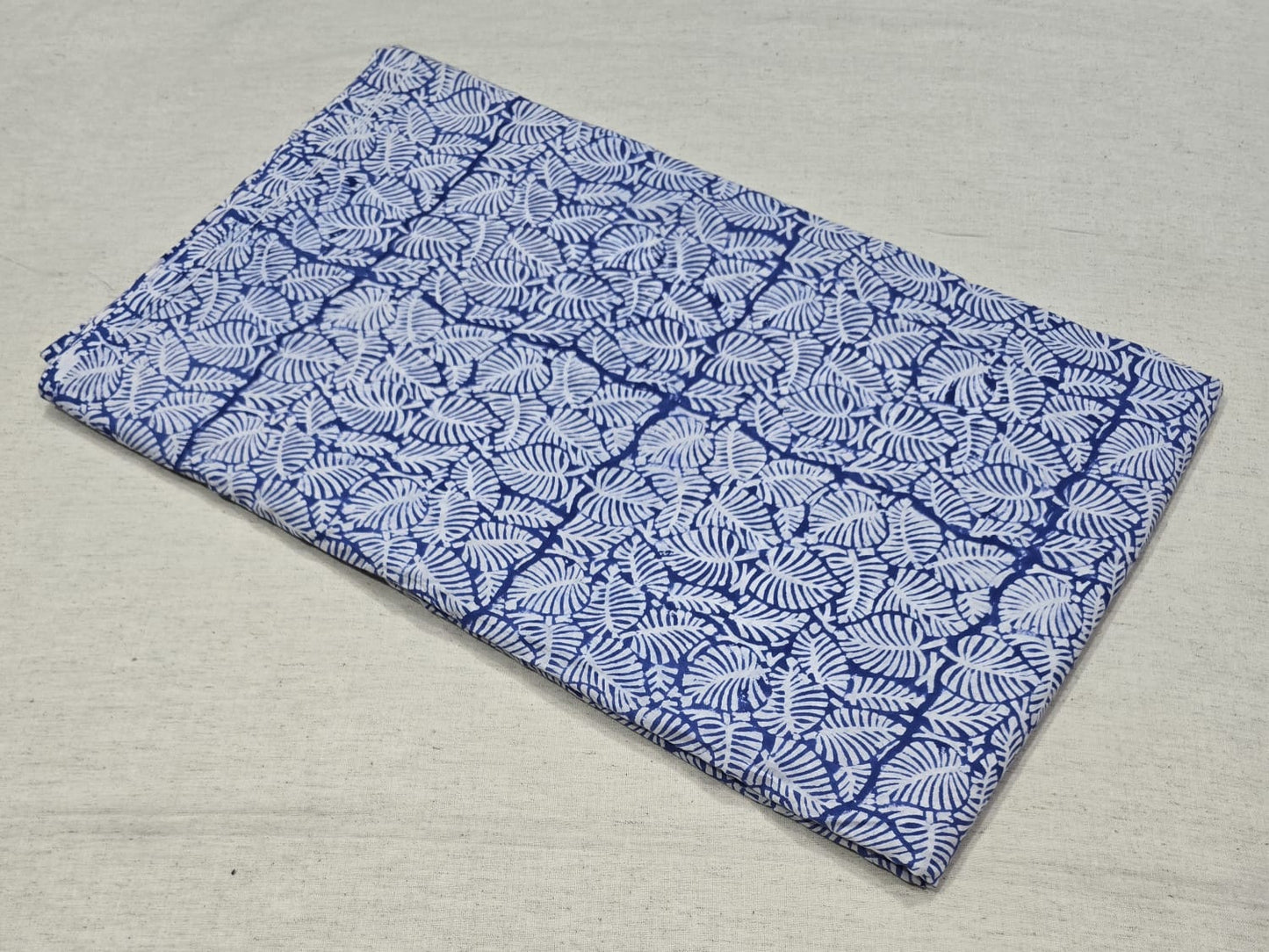 Block print cotton fabric
