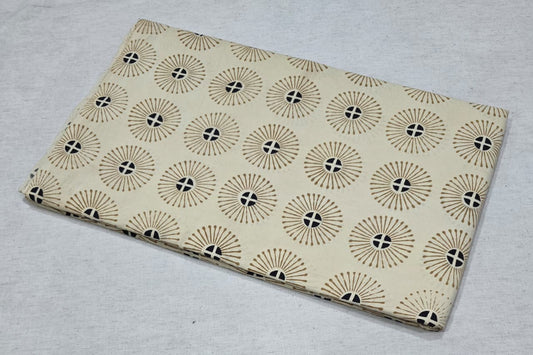 Block print cotton fabric