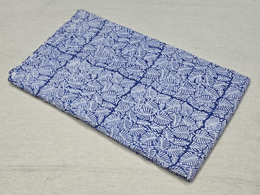 Block print cotton fabric