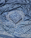 Hand Block Printed Unstitched Cotton Suit Set WIth Cotton Dupatta