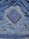 Hand Block Printed Unstitched Cotton Suit Set WIth Cotton Dupatta