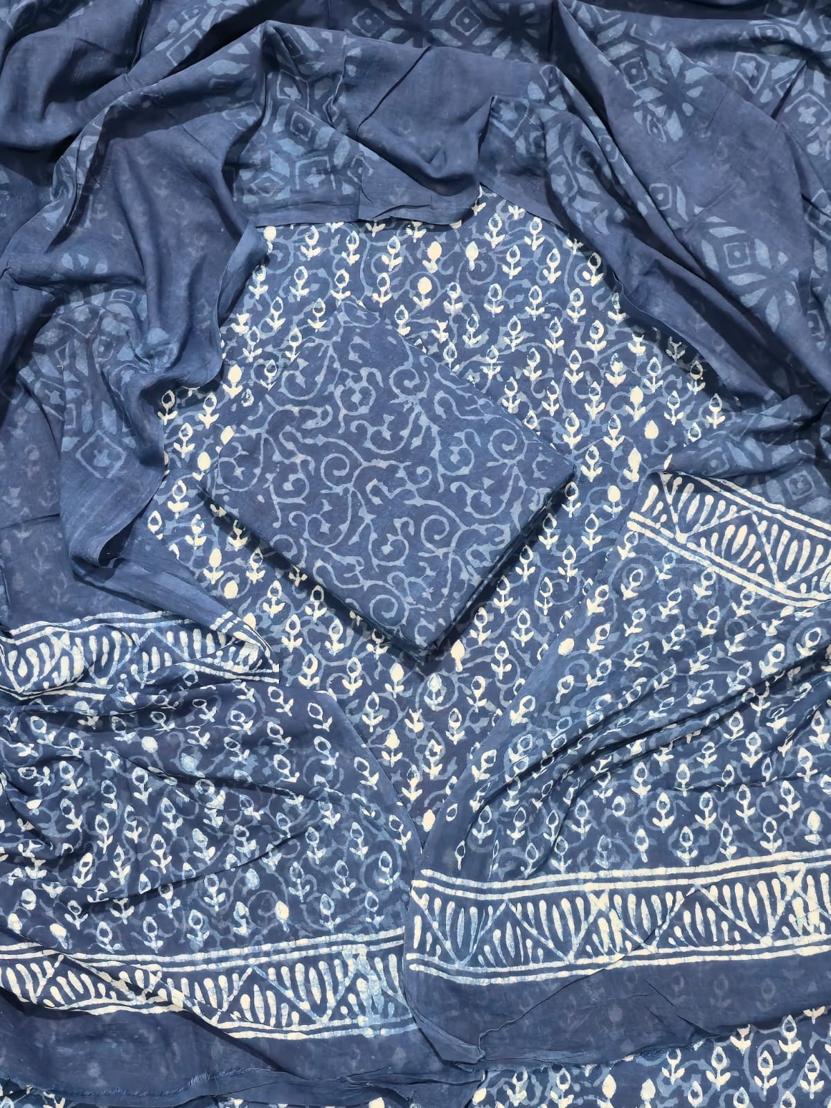 summer special cotton suit with mulmul dupatta