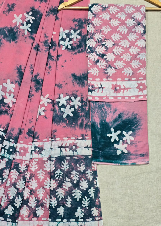 elegant summer cotton suit set with mulmul dupatta